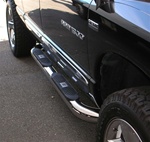 Ram Big Step 4" Round Stainless Side Bars by Aries