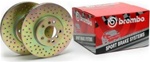 Hummer H2 Drilled Rotors Factory Replacement Front By Brembo - Set of 2