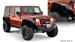 07-Up Jeep Wrangler Jk 4 Door Flat Style Fender Flare by Bushwacker