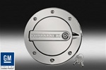 H2/SUT Chrome Billet Locking Fuel Door by Defenderworx