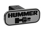 HUMMER H2 (H2 Overlapped) - Black - Rectangle - 2'' Billet Hitch Cover