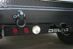 '97-'11 Jeep Wrangler Rear Ground Bar 4-Functions By Delta - LED Stop/Turn / LED Backup + Backup Sensors DEL-01-9585-SEL