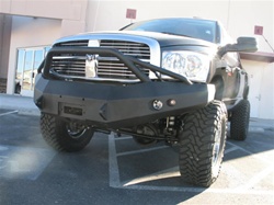 06-08 2500/3500 Dodge Heavy Duty Winch Bumper w/ Pre-runner Grill Guard by Fab Fours