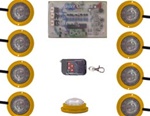 Rock Light and Undercarriage Lighting 8 Light LED Strobe Kit by Vision X