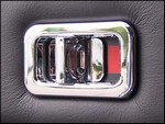 H2/SUT Chrome Door Lock Knob & Bezel Set by Hi Tech