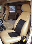H1 Two Tone Leather Seat Covers by Katzkin