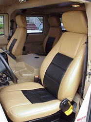 H1 Two Tone Leather Seat Covers by Katzkin