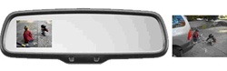 OEM H1 Mirror Upgrade - Deluxe RCD Auto Dimming Mirror with 3.5" Video Display