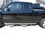 N-Fab's Stainless Steel Wheel-to-Wheel Nerf Steps for '99-'06 Chevy C1500/C2500 C2500HD/3500HD Quad Cab Short Bed