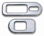 H2/SUT Chrome Billet Heat Indicator Bezels by Pirate Manufacturing
