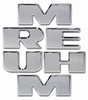 H2/SUT Chrome Billet Bumper Letter Set by Pirate Manufacturing