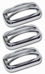 H2/SUT Chrome Billet Upper Marker Light Covers (with Cage) by Pirate Manufacturing
