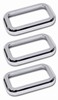 H2/SUT Chrome Billet Upper Marker Light Covers (without Cage) by Pirate Manufacturing
