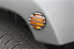 2007-13 Jeep Wrangler JK Silver Billet Side Marker Light Surrounds JP1004SB