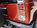 H2 Chrome Rear Vent Louver Covers by Putco