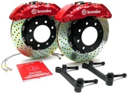 Hummer H2 SUV & SUT Brembo 6 Piston Gran Turismo - Front Brake Kit - Fits 2008 & Up H2's By Brembo