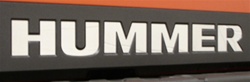Hummer H3T Rear Bumper Letter Inserts by Real Wheels