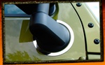 Wrangler Stainless Steel Side Mirror Bezels by RealWheels