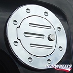 H3 Grooved Billet Aluminum Fuel Door by RealWheels