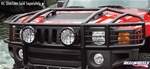 Hummer H3 Over The Hood Wrap Around Brush Guard by Real Wheels