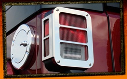 Jeep Wrangler JK Stainless Steel Tail Light Armor by RealWheels