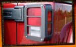 Jeep Wrangler JK Black Tail Light Armor by RealWheels