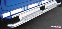 HUMMER H2 Bent Tube W/ Stainless Steel Step, Upper Tube Façade, Plain Back Plate by RealWheels