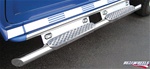 HUMMER H2 Straight Tube W/ Stainless Steel Step, Upper Tube Façade, Lighted LED Back Plate by RealWheels