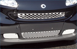 Stainless Steel Front Grille and Fog Lights Overlay by Real Wheals