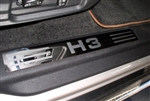 Hummer H3 Stainless Steel Door Sills by Steelcraft