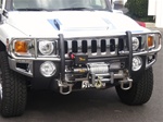 Hummer H3/H3T Stainless Steel Winch Brushguard by Steelcraft