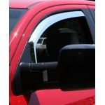 Chrome ABS Window Visors (2 pcs. Fronts Only) TEAKA-72905