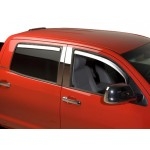 Double Cab Chrome ABS Window Visors ( 4 pcs.) TEAKA-72908