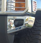 H3 ABS Chrome Front Bumper Corners Set