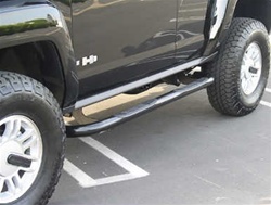 Hummer H3 Black Powder Coat Side Bar Set by TrailFX