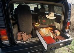 Hummer H2 Vault System - With Spare Tire Inside by Truck Vault