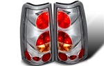 99-06 Chevy Silverado Altezza Tail Light, Chrome/Clear, by Winjet