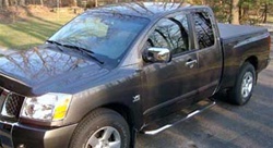 Nissan HardHat Premier Hard Folding Tonneau Cover with "Ragtop" Look by Advantage Truck Accessories