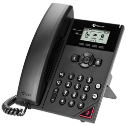 VVX 150 2-line Desktop Business IP Phone with dual 10/100 Ethernet ports