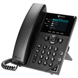 VVX 250 4-line Desktop Business IP Phone with dual 10/100/1000 Ethernet ports (2200-48820-025)