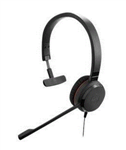 Jabra Evolve 30 II UC mono- Corded headset for VoIP, softphone and smartphone