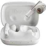 Poly Voyager Free 60 UC M Earbuds+ BT700 USB-A Adapter + Basic Charge Case - Microsoft Teams Certification - Siri, Google Assistant - Stereo - True Wireless - Bluetooth - 98.4 ft - 20 Hz to 20 kHz -  Binaural - In-ear - Noise Canceling - White Sand