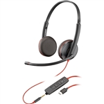 Poly Blackwire C3225 Stereo USB-C Headset TAA-US