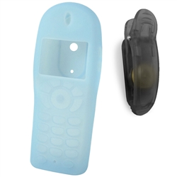 Polycom SpectraLink 8020 and 6020 Blue Silicone Gel Case with Belt Clip (P-WTO360)