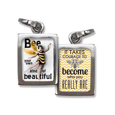 It takes courage to become who you really are jewelry charm