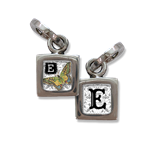 Initial Charm, E initial, charm, Small initial charm, E,  Pick Up Sticks Jewelry, Collage charms, Photo jewelry, Vintage Photo charms, Photo charms, Pick Up Sticks Jewelry, Collage charms, Photo jewelry, Vintage Photo charms