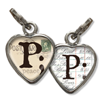 Bubble Heart Initial P