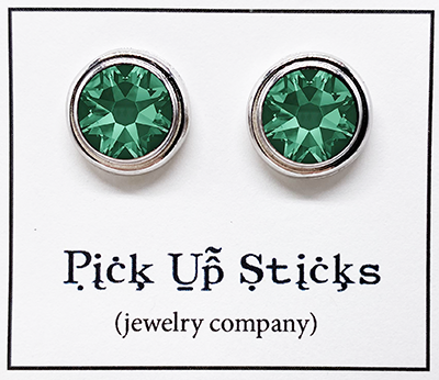 Emerald (May) Earring Posts