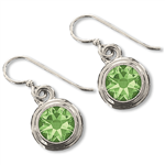 Peridot (August) Earring Wires