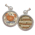 Cancer the Crab Zodiac art charm